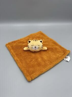 Baby Gear Sleeping Tiger Cat Lovey Brown Security Blanket